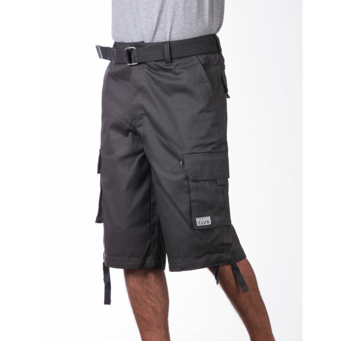Pro Club Twill Cargo Shorts Charcoal
