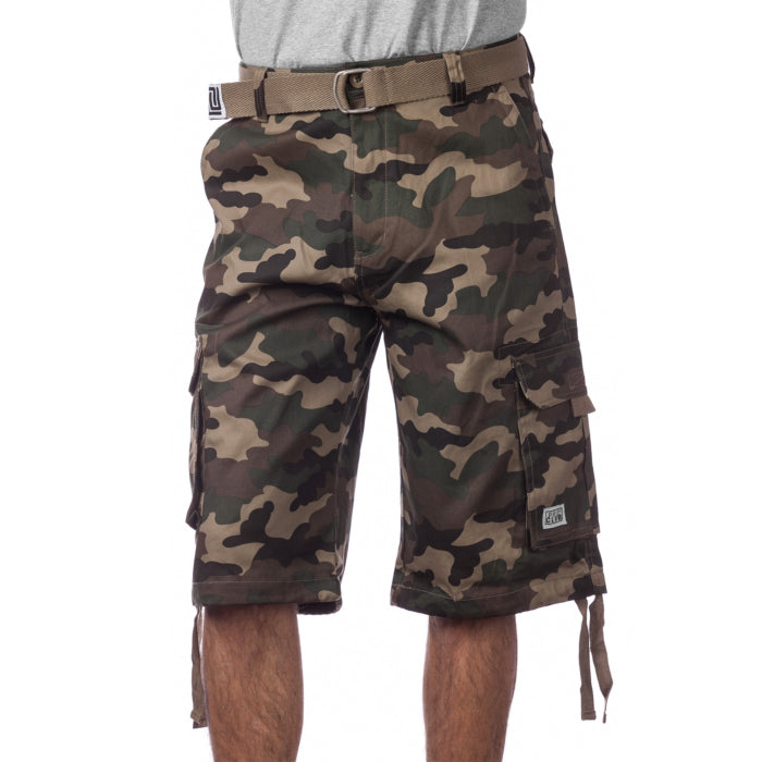 Pro Club Twill Cargo Shorts Camo