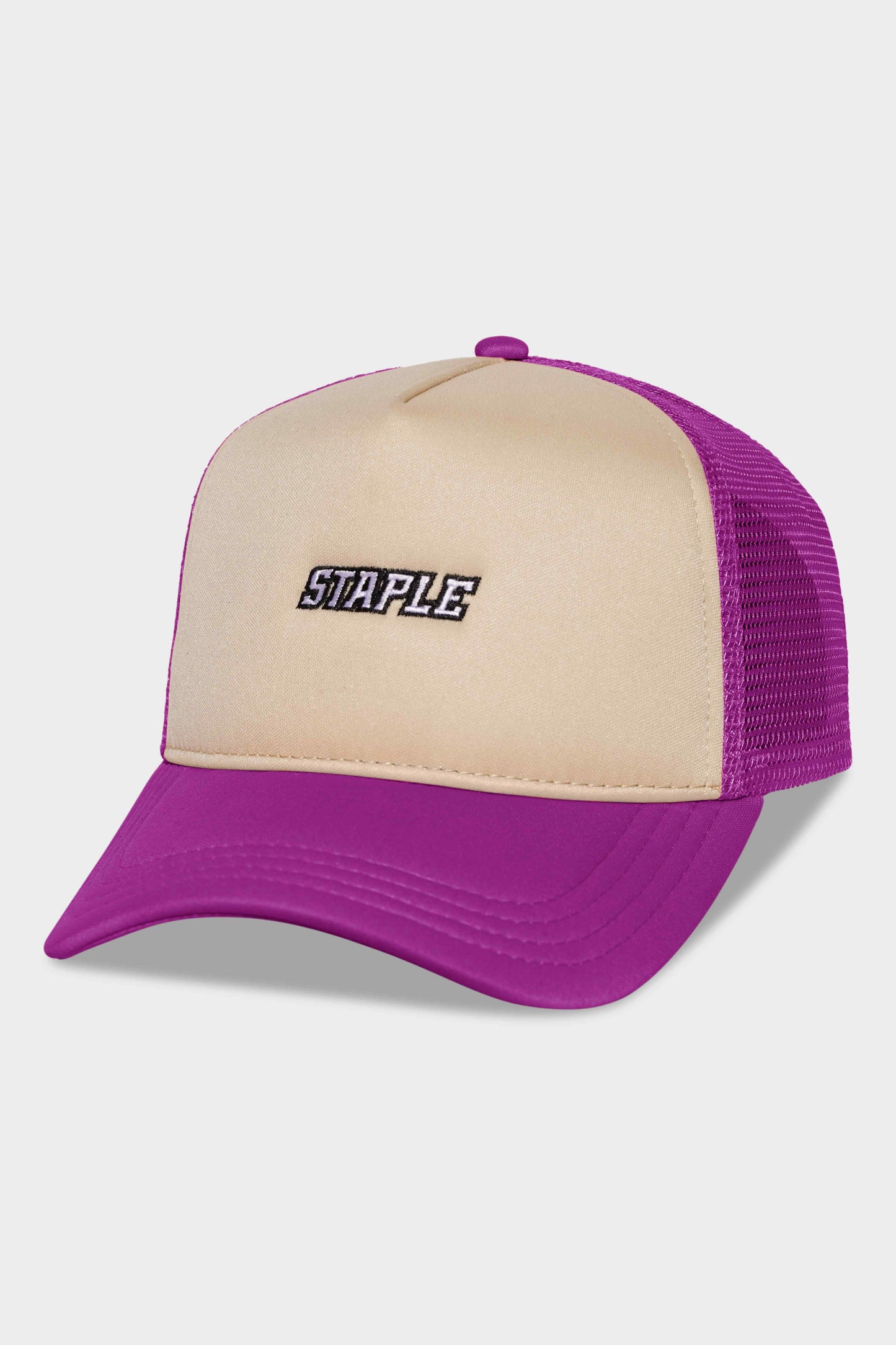 Staple Classic Trucker Snapback Purple