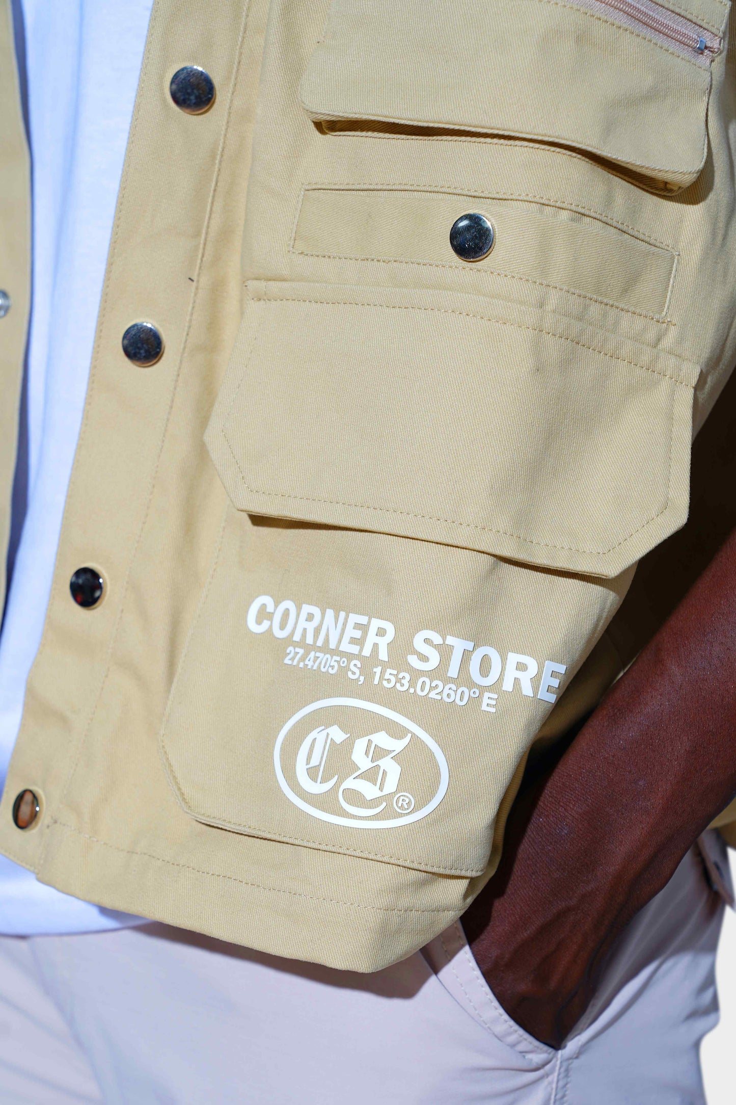 Corner Store Hype Tech Vest Tan