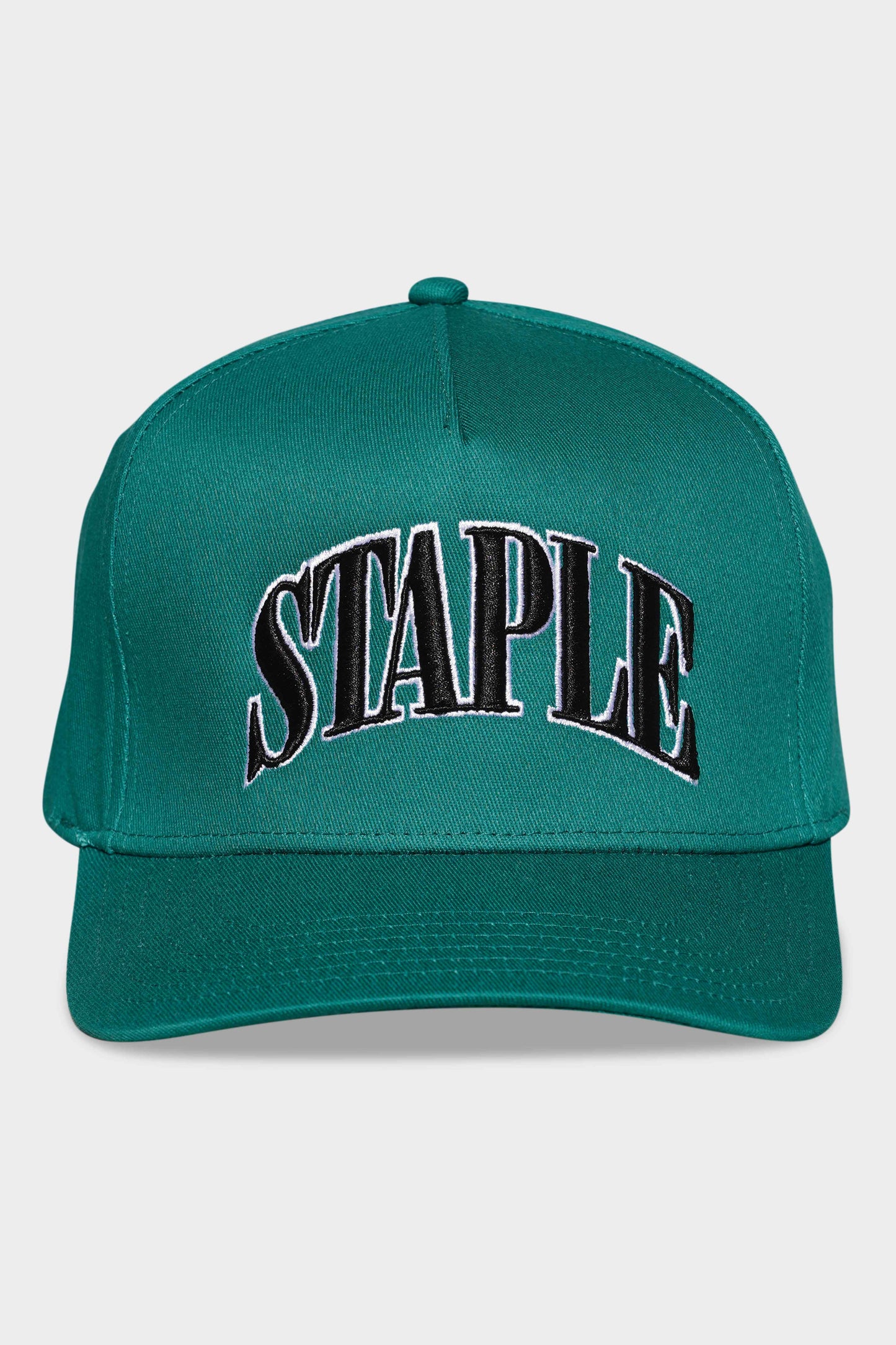 Staple 3D Arched Snapback Green/White/Black
