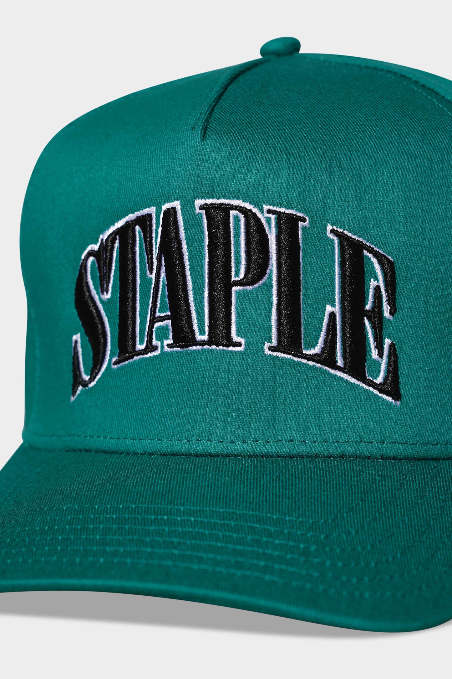 Staple 3D Arched Snapback Green/White/Black