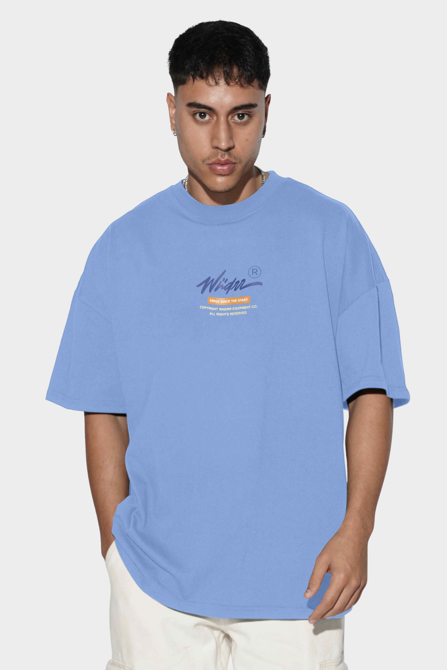 WNDRR Reclaim Box Fit Tee Air Blue S