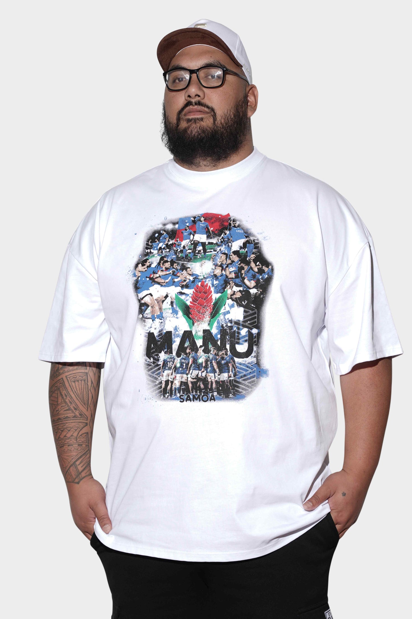 Manu Samoa Siva Tau Tee White