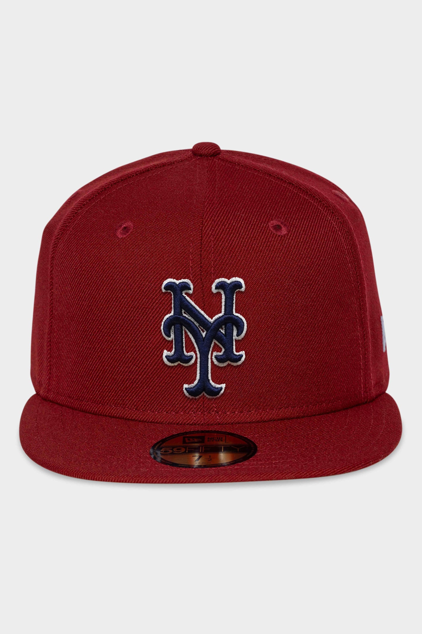 New Era 5950 NY Mets Bordeaux Blue Dark Red Fitted