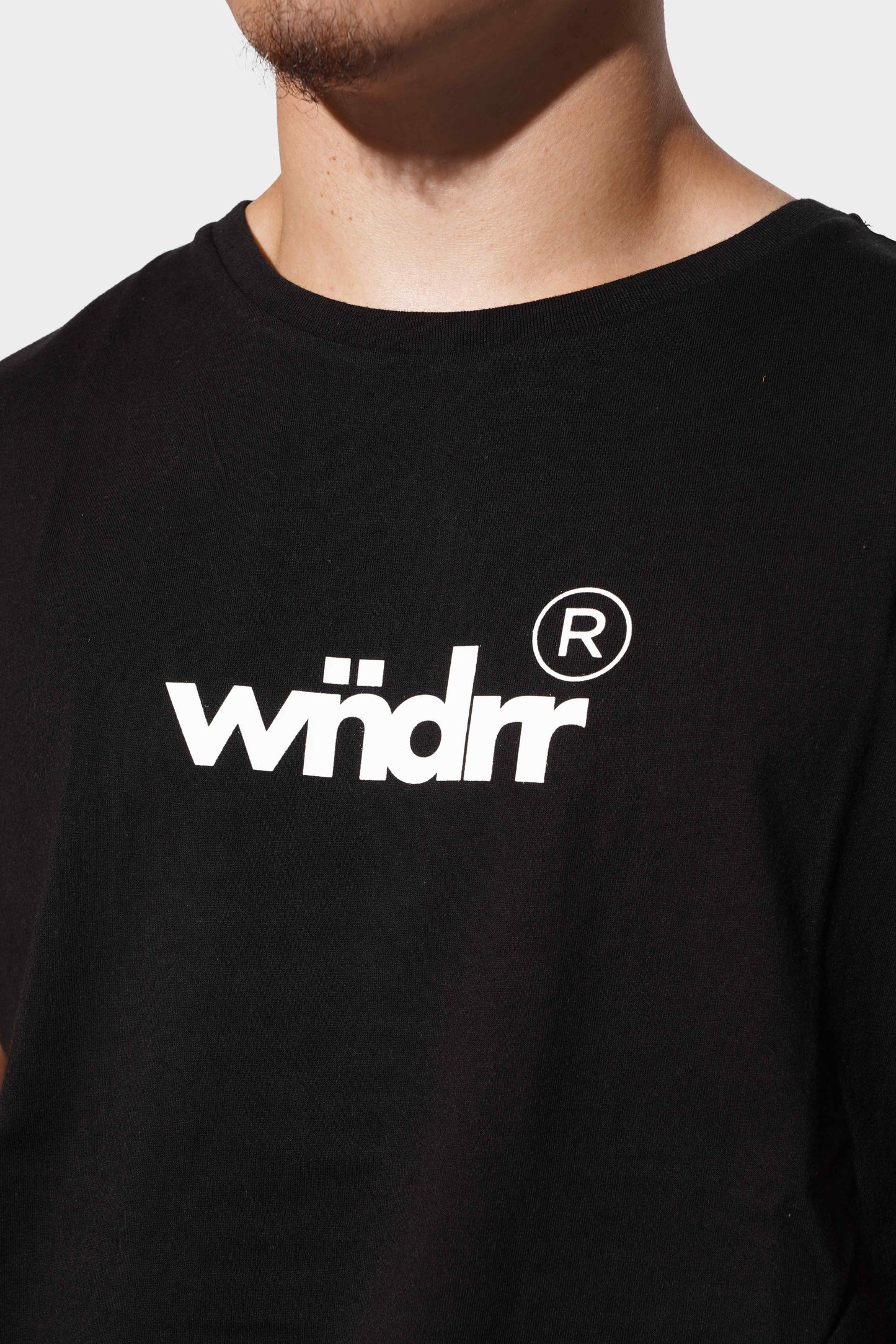 WNDRR Accent Muscle Top Black