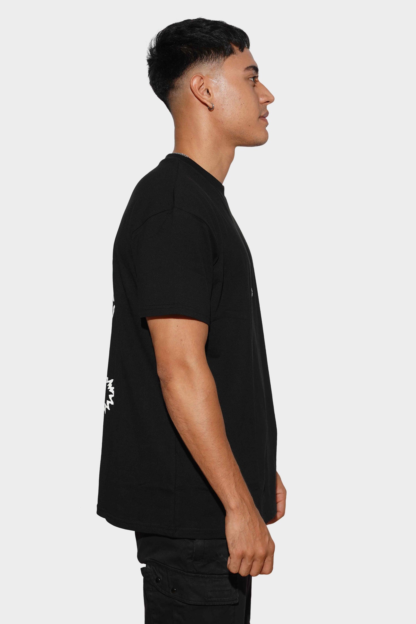 WNDRR Ablaze Box Fit Tee Black