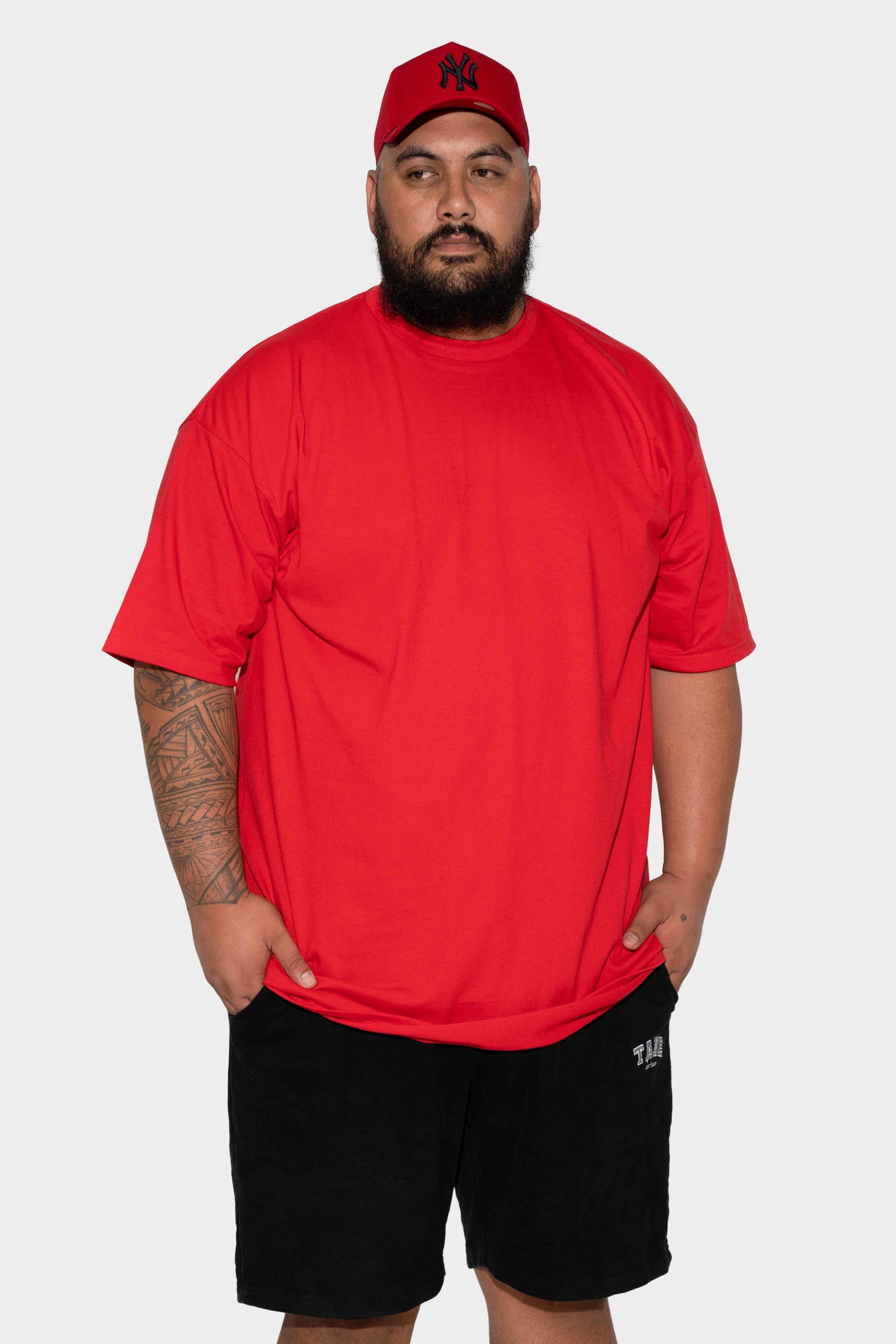 Pro Club Heavyweight Tall Tee Red