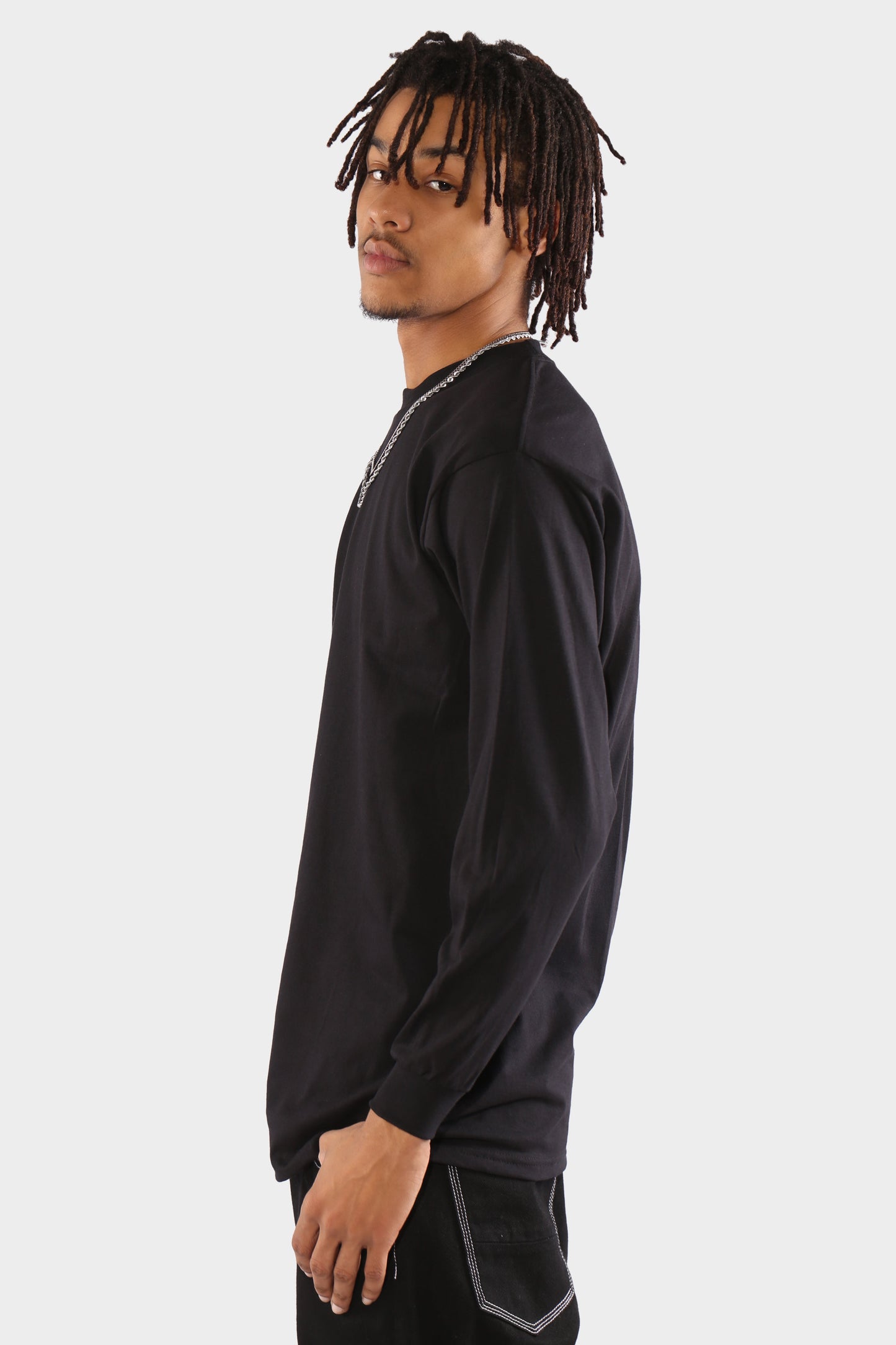 Pro Club Heavyweight Long Sleeve Tall Tee Black (3988303609959)