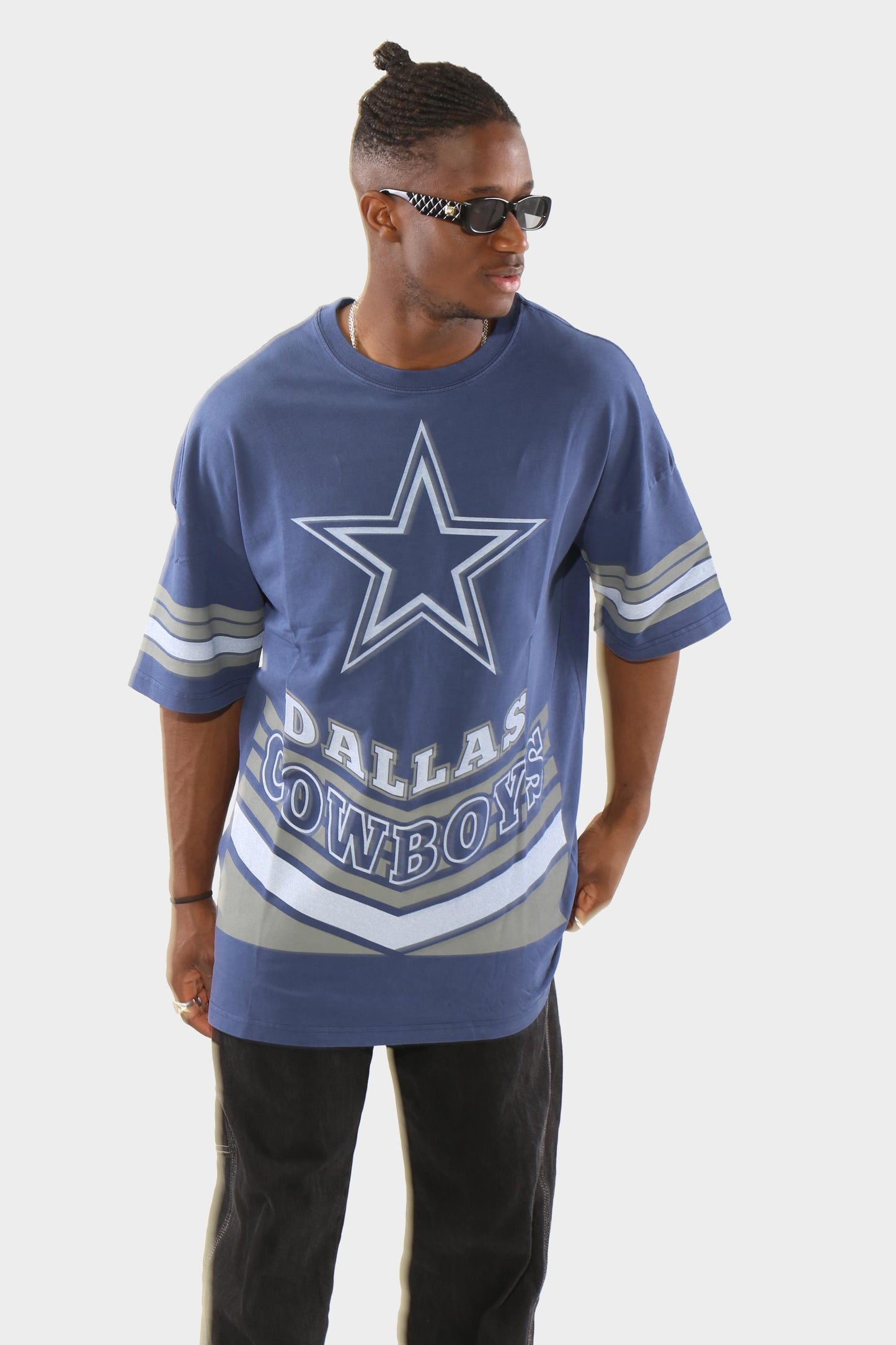 M&N Dallas Cowboys Touchdown Tee Vintage Blue