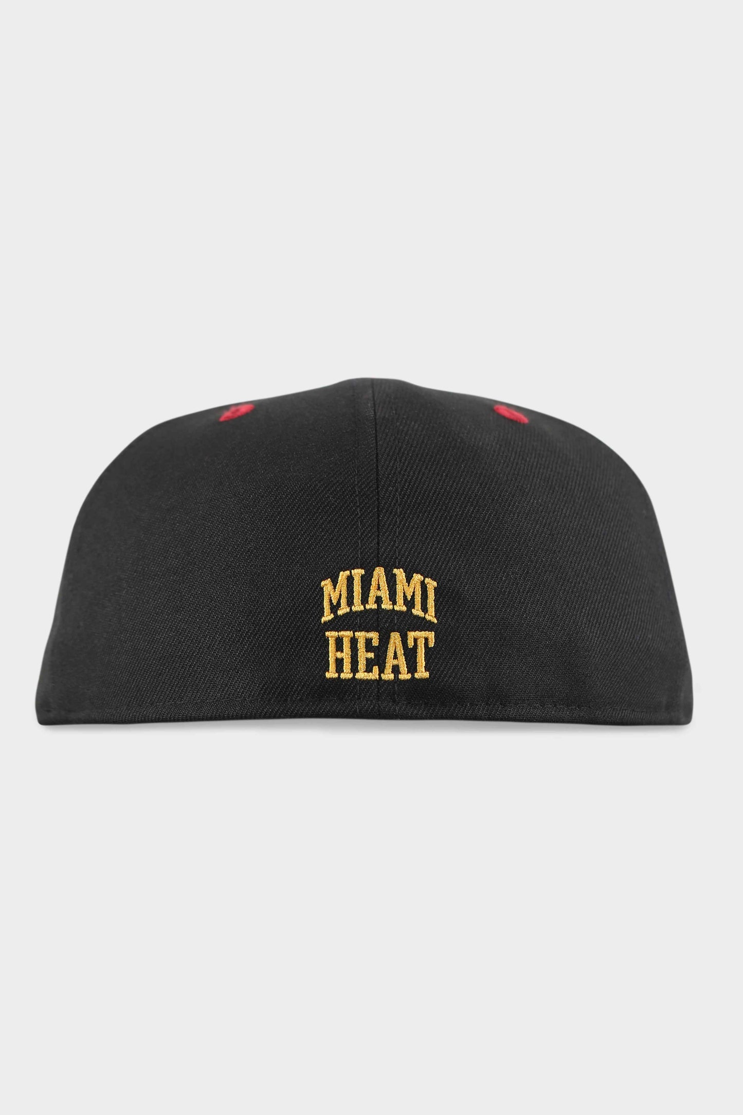 New Era 5950 Miami Heat NBA Rear Script Black Fitted