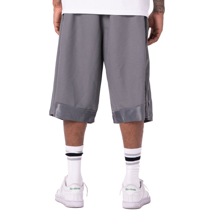 Pro Club Heavyweight Mesh Basketball Shorts Grey