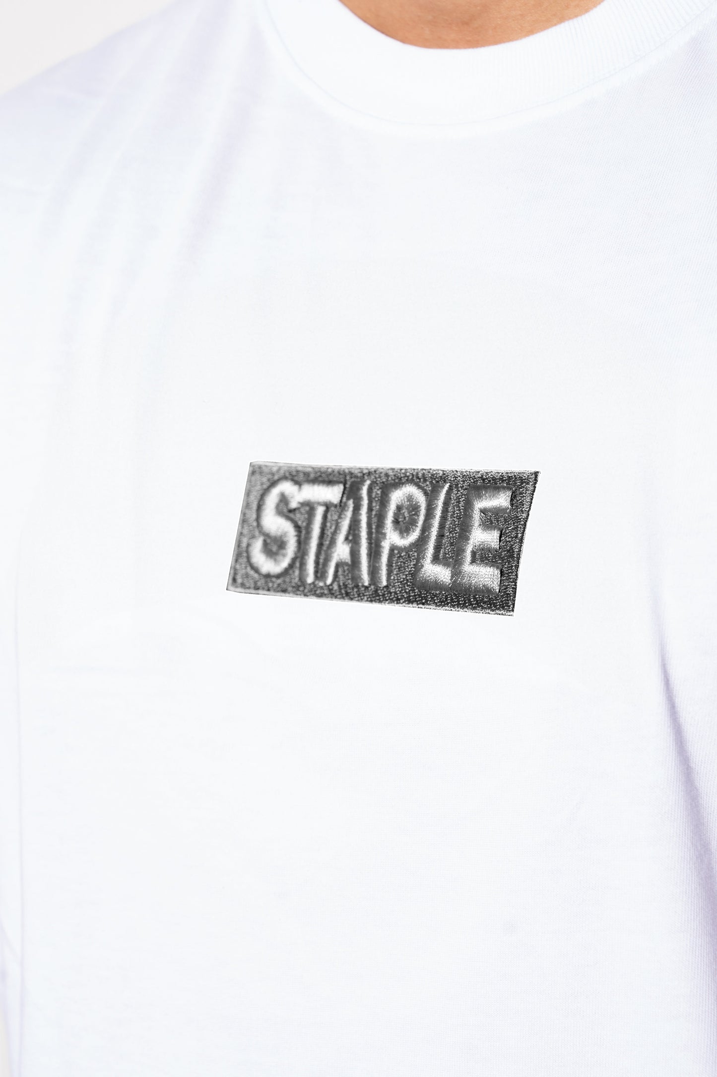 Staple 3D Basic Tee White Blackout