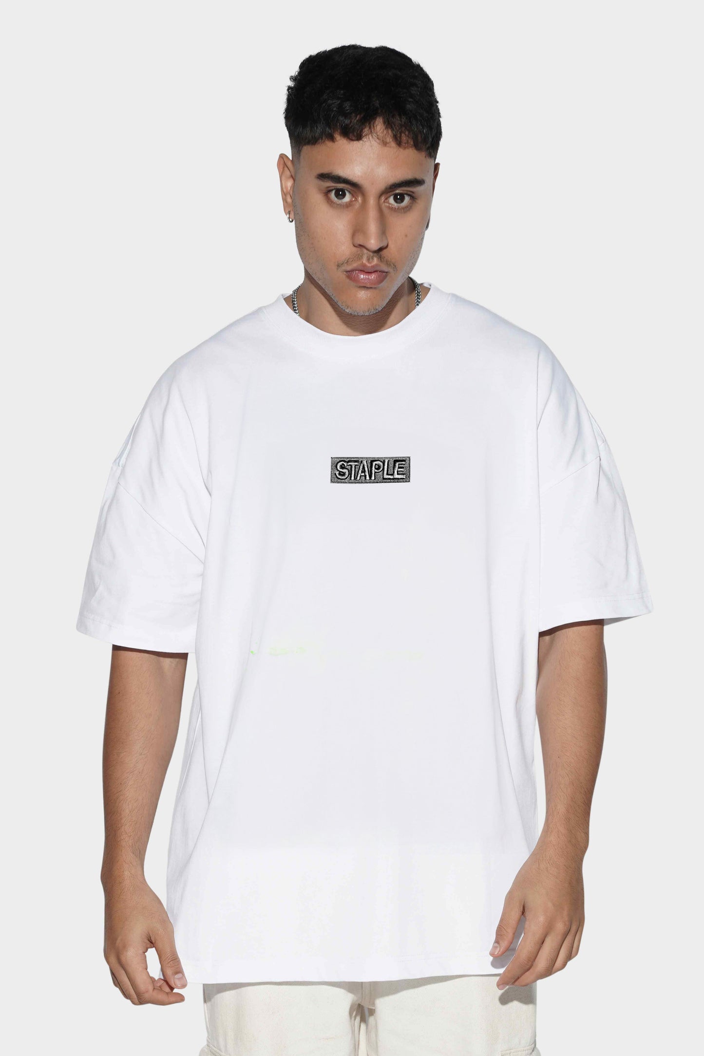 Staple 3D Basic Tee White Blackout