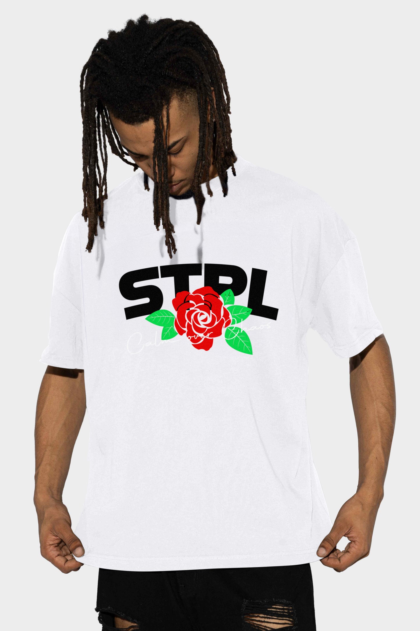 Staple Petal Tee White