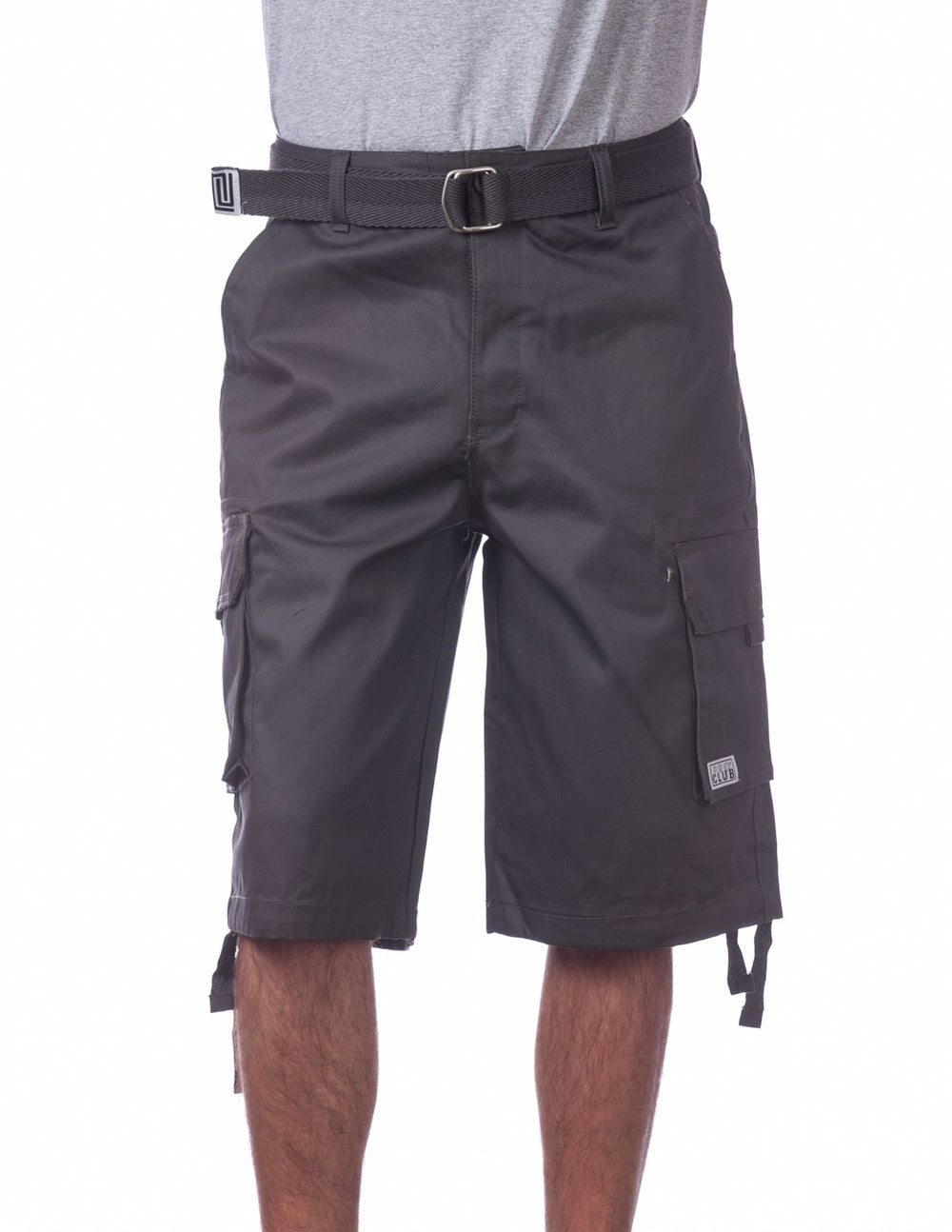 Pro Club Twill Cargo Shorts Charcoal