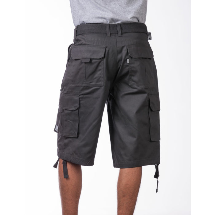 Pro Club Twill Cargo Shorts Charcoal
