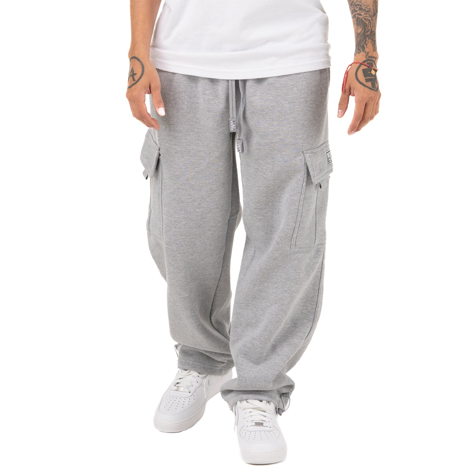Pro Club Heavyweight Fleece Cargo Pants Heather Grey