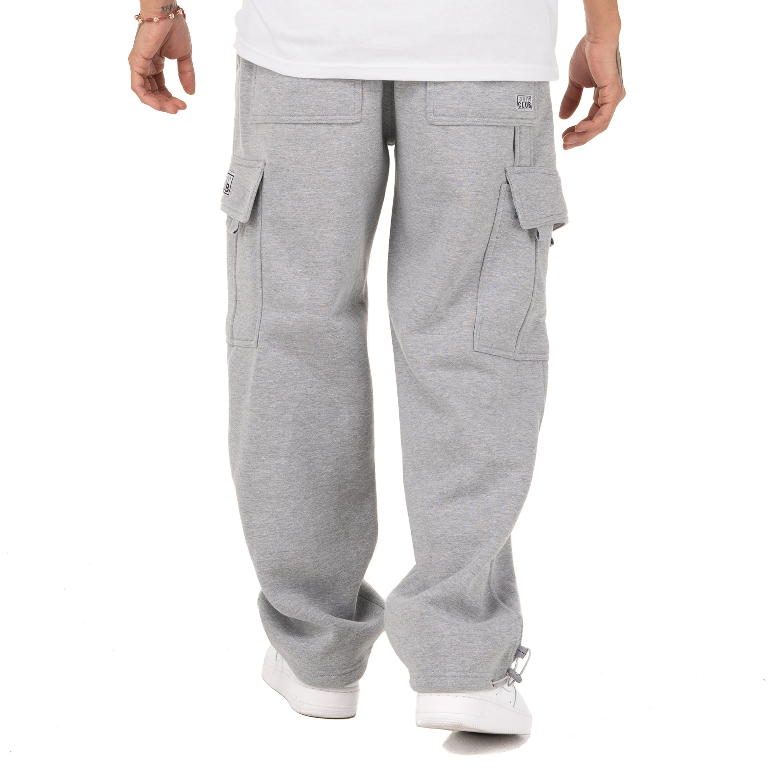 Pro Club Heavyweight Fleece Cargo Pants Heather Grey