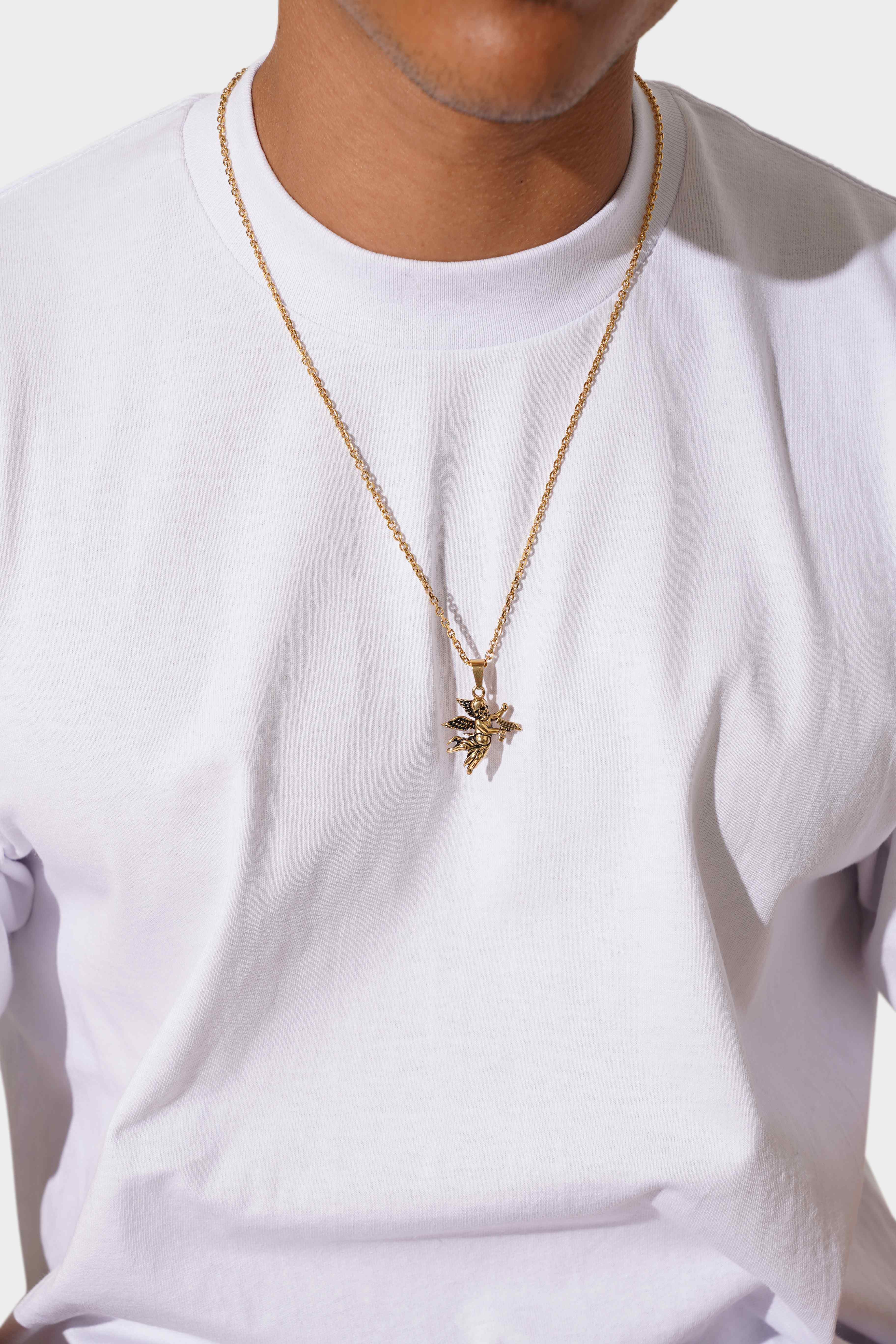 Statement Collective Deaths Cupid Pendant Gold