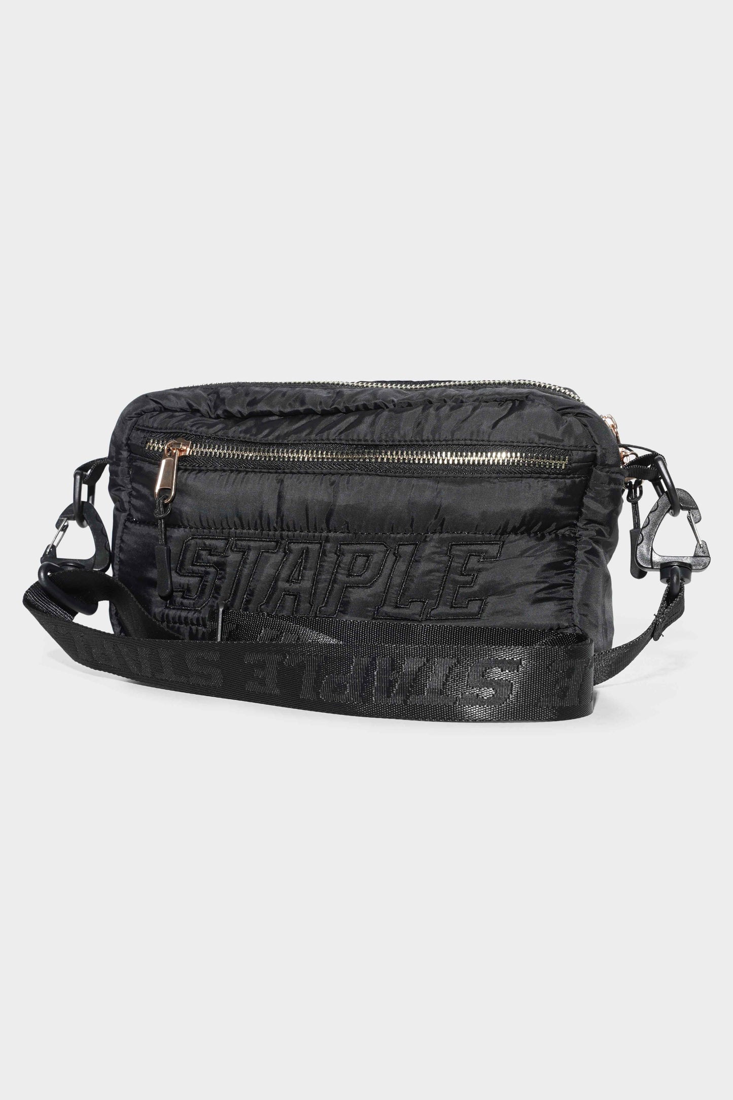 Staple Puffer Shoulder Bag Black