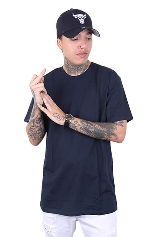 As Colour Staple Tee Navy Front (3986450382951)