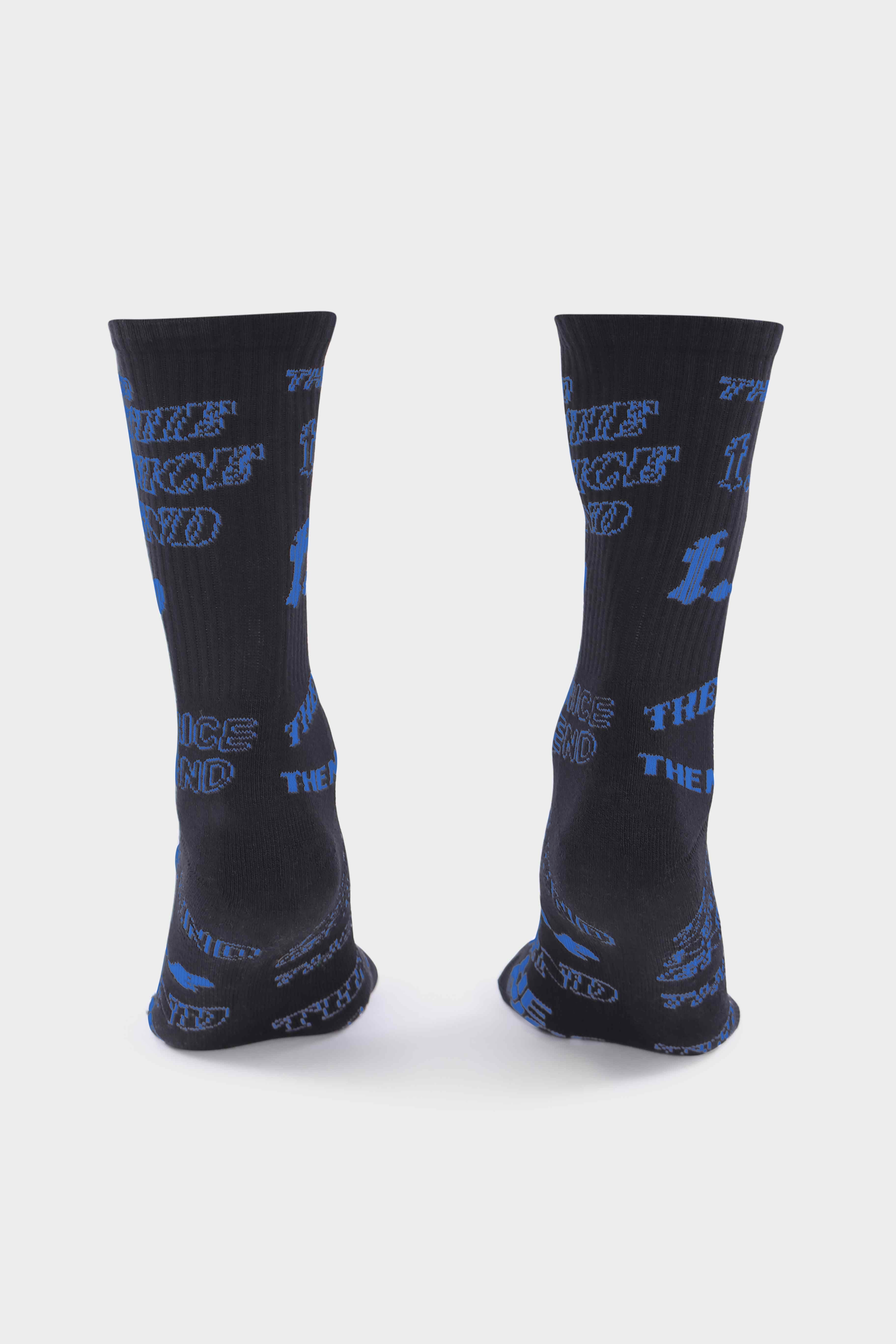 The Nice End Hybrid Sock Black/Blue
