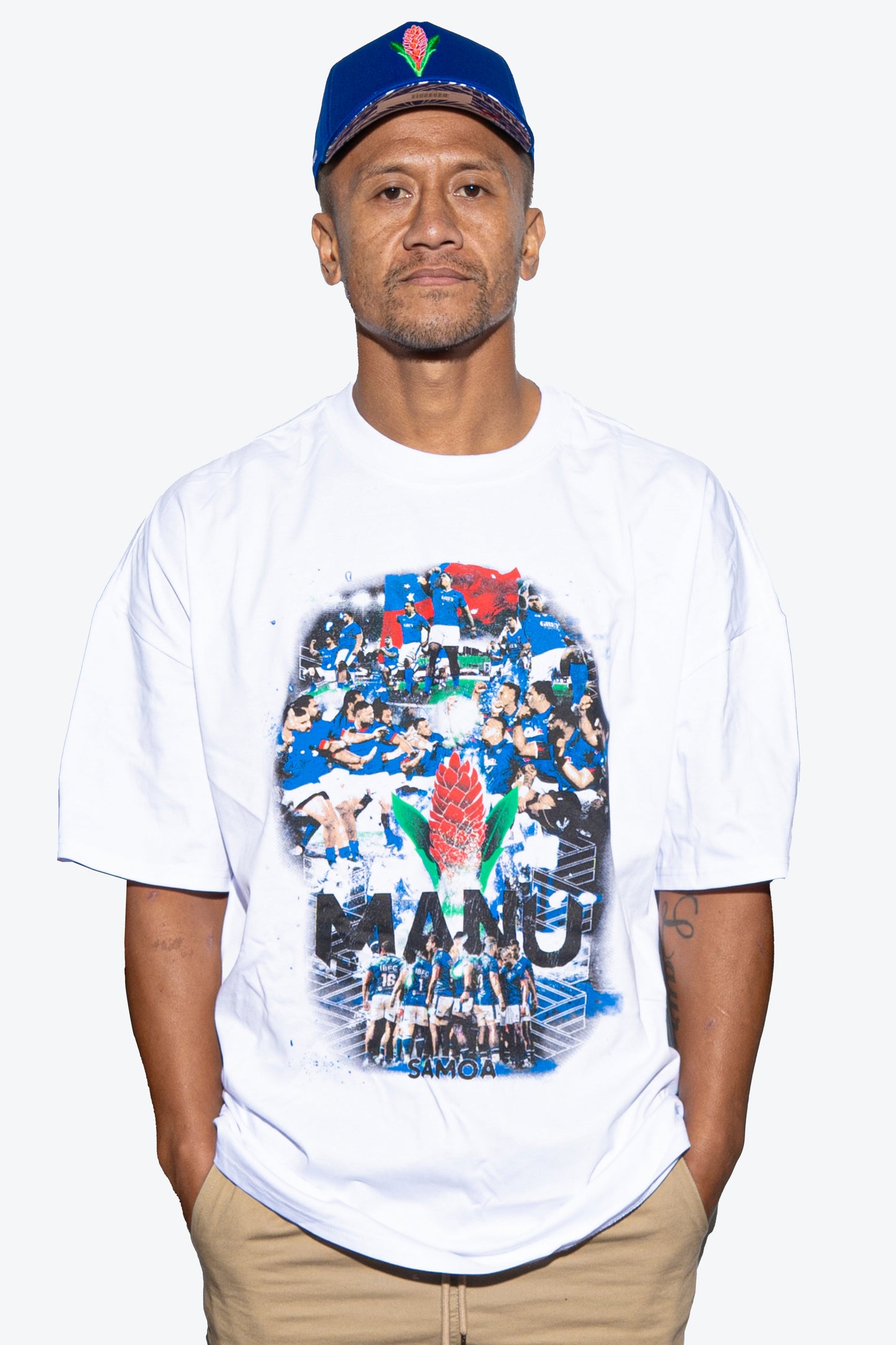 Manu Samoa Siva Tau Tee White