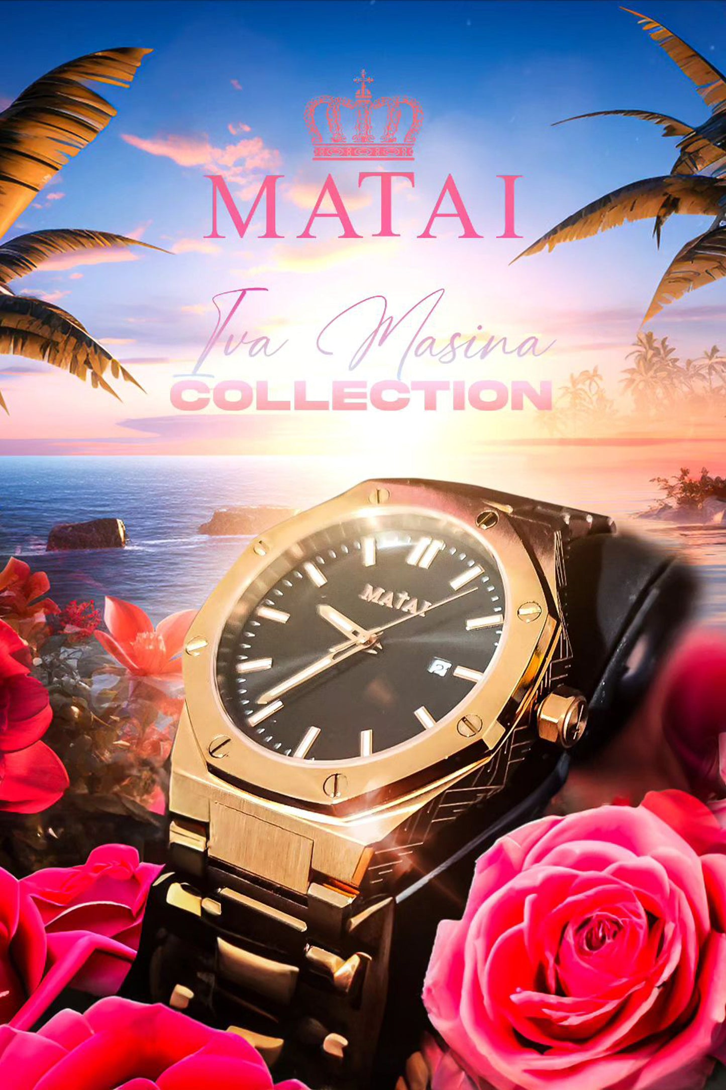 Matai - Iva Masina Collection Watch Gold/Black
